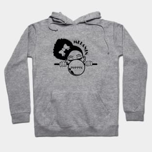 Afro Girl - Melanin Poppin' -Bubblegum Hoodie